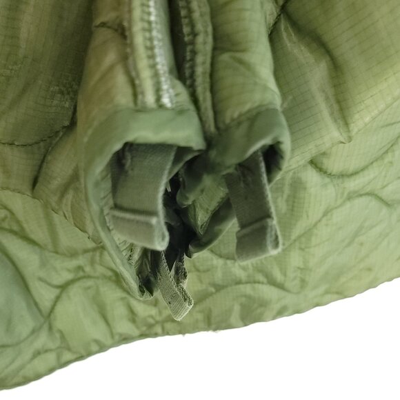 Vtg Military Liner Cold Weather Coat Men's Large Olive Drab Distressed - Picture 6 of 8
